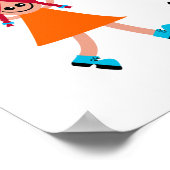 Poster Joyeux Nouvel An Caricature Divers Enfants Texte (Coin)