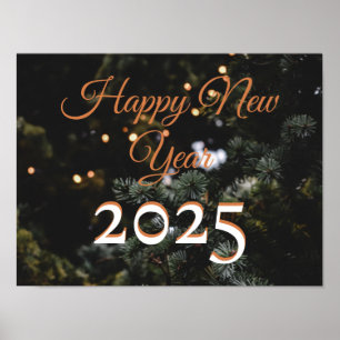 Poster Joyeux Nouvel An Joyeux Noël Fête 2025