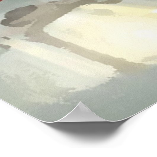 Poster Joyeux oiseau de Noël (Coin)