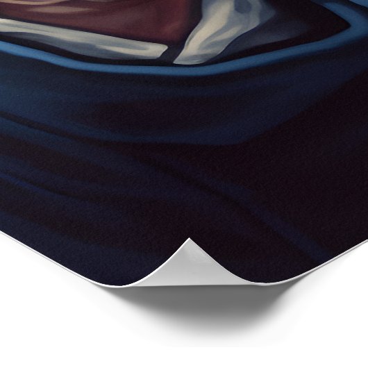 Poster Joyeux Oncle Sam avec pouces vers le haut (Coin)