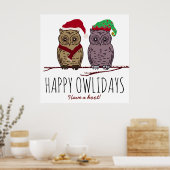Poster Joyeux Owlidays, Festive (Cuisine)