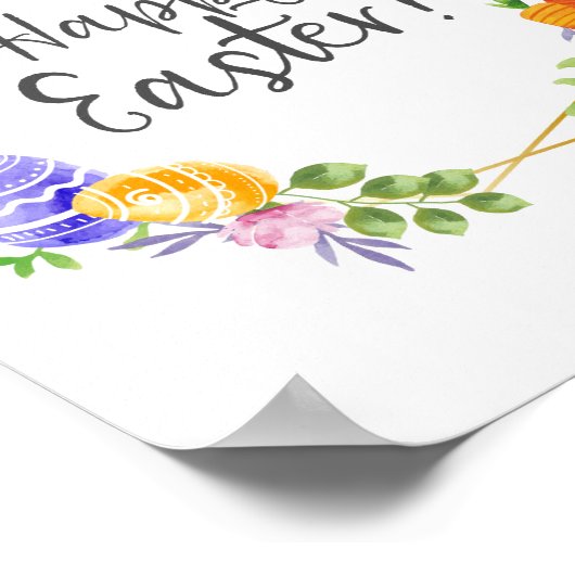 Poster Joyeux Pâques (Coin)