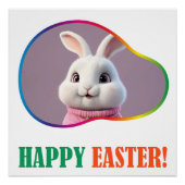 Poster Joyeux Pâques ! Christianisme (Devant)