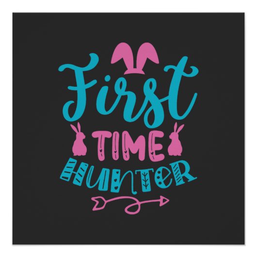 Poster Joyeux Pâques. Dessin (Devant)