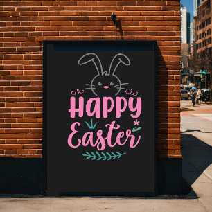 Poster Joyeux Pâques. Drôle