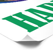 Poster Joyeux Pâques ! L'île de Pâques (Coin)