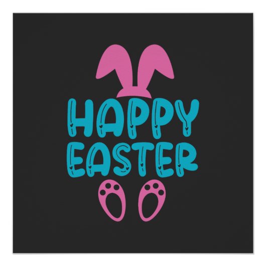 Poster Joyeux Pâques. Nature (Devant)