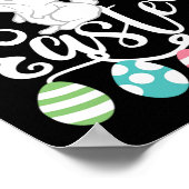 Poster Joyeux Pâques Sayings Oeuf Lapin Super Enfants lap (Coin)