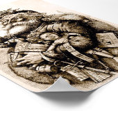 Poster Joyeux Père Noël (Coin)