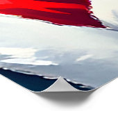 Poster Joyeux Père Noël se relaxer dans l'escarpement fes (Coin)