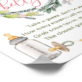 Poster Joyeux petit Baby shower à quel point le ventre de (Coin)