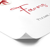 Poster Joyeux Petit Baby shower de Noël Faveurs (Coin)