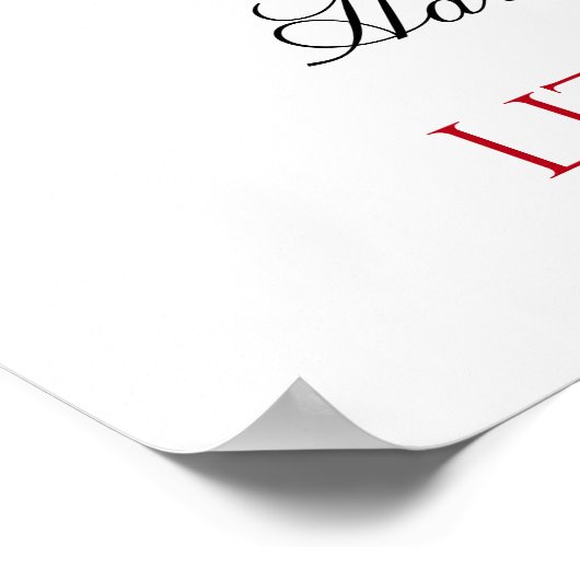 Poster Joyeux petit Noël aquarelle Splash (Coin)