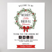 Poster Joyeux petit Noël Fête des mariées Bienvenue (Devant)