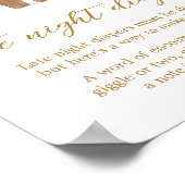 Poster Joyeux petits vêtements de Noël Diaporama tard dan (Coin)