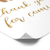 Poster Joyeux petits vêtements de Noël Merci de venir (Coin)