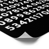 Poster Joyeux Pi Day 100 chiffres Math Geek Funny Pi Day  (Coin)