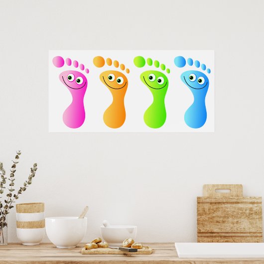 Poster Joyeux pied (Cuisine)