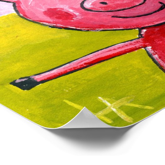 Poster Joyeux porc (Coin)