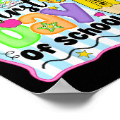 Poster Joyeux Premier Jour De L'École Crayon Enseignant E (Coin)