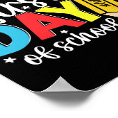 Poster Joyeux Premier Jour De L'École Crayon Enseignant E (Coin)