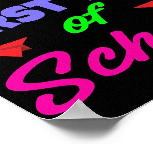 Poster Joyeux premier jour d'école (Coin)