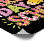 Poster Joyeux premier jour d'école Crayon Enseignant Enfa (Coin)