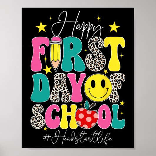 Poster Joyeux premier jour d'école Headstart La vie (Devant)