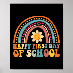 Poster Joyeux Premier Jour D'École Pour Les Enseignants E