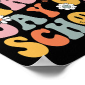 Poster Joyeux Premier Jour D'Enseignants À L'École Enfant (Coin)