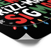 Poster Joyeux Rizz Mas Sigmas Funny Gen Alpha X mas Père  (Coin)