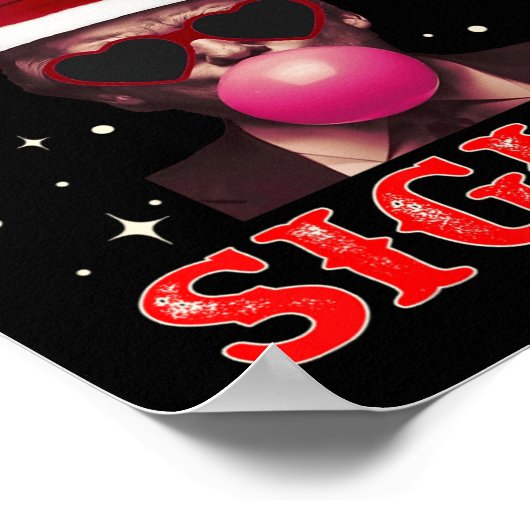 Poster Joyeux Rizz Mas Sigmas Gen Alpha Trump Père Noël C (Coin)