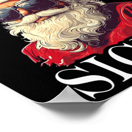 Poster Joyeux Rizzmas Sigmas - Noël Noël Noël Père Noël (Coin)