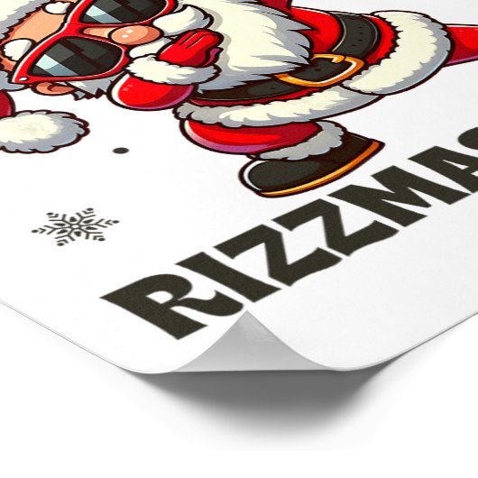 Poster Joyeux Rizzmas Sigmas Skibidi Rizzmas Noël Riz (Coin)