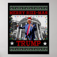 Joyeux Rizzmas Trump Drôle Humoristique Danse de T