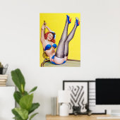 Poster Joyeux Sailor Pin Up (Bureau à domicile)