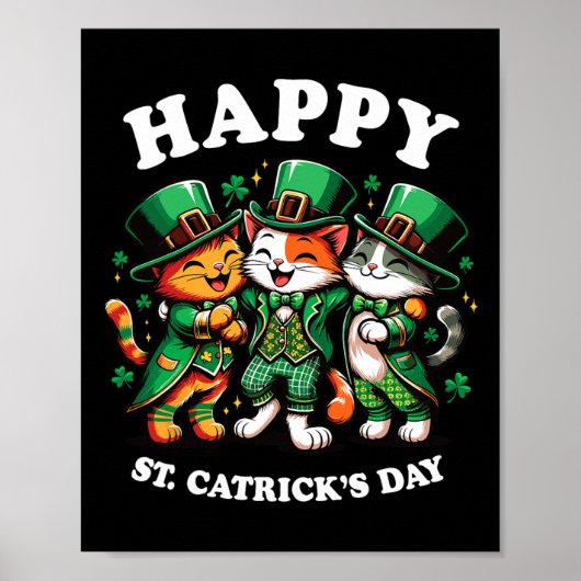 Poster Joyeux Saint-Catricks Day Jour de la Saint Patrick (Devant)