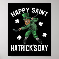 Joyeux Saint Hatricks Day St Patrick's Day Hockey
