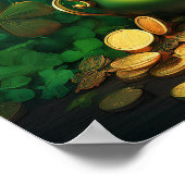 Poster Joyeux Saint Patrick's Day Pot of Gold Coins (Coin)