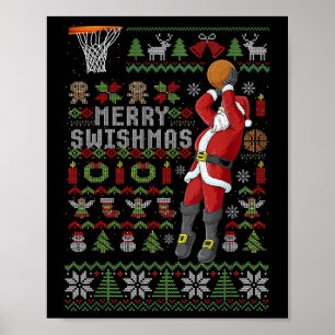 Poster Joyeux Swishmas Noël laid Sketll Noël 1
