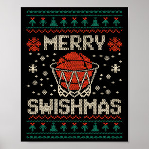 Poster Joyeux Swishmas Vilain Sweat de Noël Bysketll