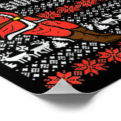 Poster Joyeux Swishmas Vilain Sweat de Noël Bysketll Paj (Coin)