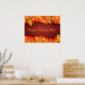 Poster Joyeux Thanksgiving, décoratif, (Cuisine)