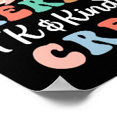 Poster Joyeux Tk et Kinder Crew Professeur de maternelle (Coin)