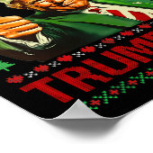 Poster Joyeux Trumpmas Drôle Vilain Sweat de Noël Meilleu (Coin)