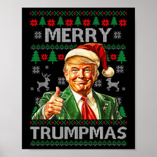 Poster Joyeux Trumpmas - Père Noël Donald Trump