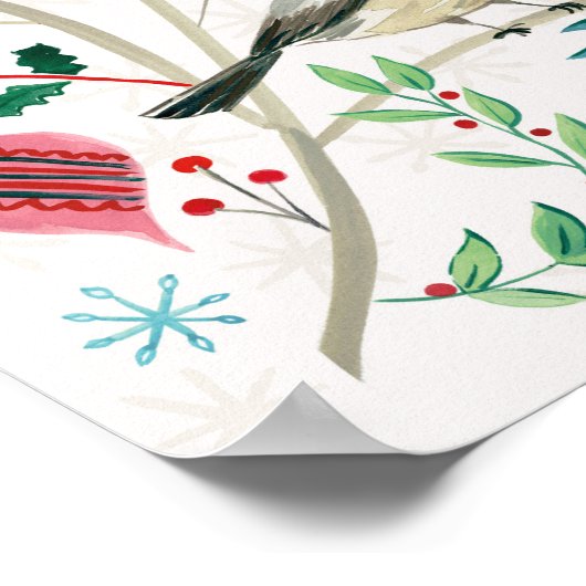 Poster Joyeux Vacances - Croyez (Coin)