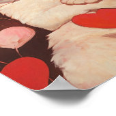 Poster Joyeux Valentines Chat (Coin)