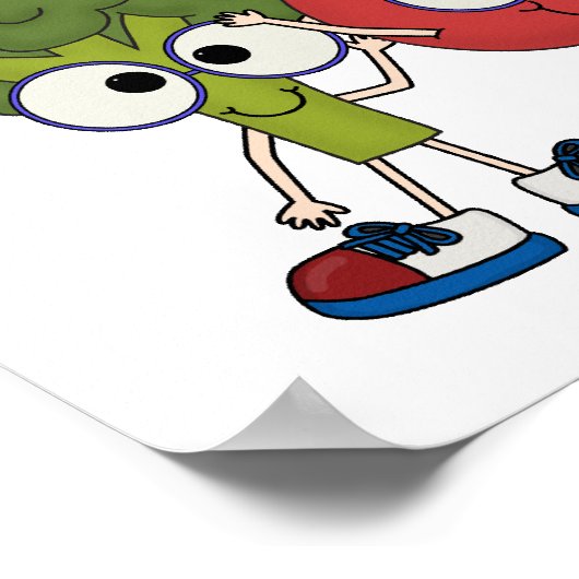 Poster Joyeux Vegan (Coin)