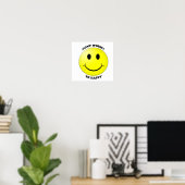Poster Joyeux visage (Bureau à domicile)